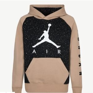 Jordan Black and Tan Hoodie Kids